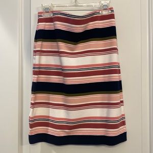 Ann Taylor factory striped stretchy skirt
